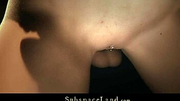 Ever tried bondage? Kinky blonde slut gets used and caged after sucking!