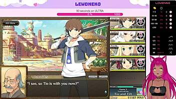 Lewdneko streams Hentai dating game with a twist in Evenicle Part 14