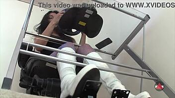 Leather femdom contest features boot domination, ass licking, and foot worship.