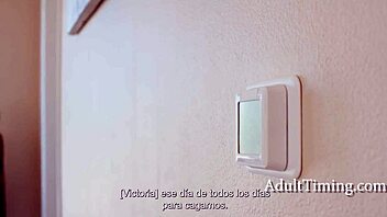 Victoria Voxx plays with ice on Nicole Doshi.