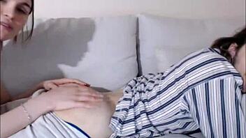 A stunning young transgender woman pleasuring her partner's rear end