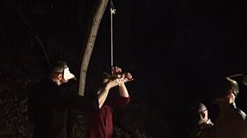 twink gets jerked off and fed his cum 😈 masonic boys