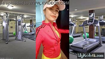 lily koh, the cute asian teen, fucks her pussy solo for viewers