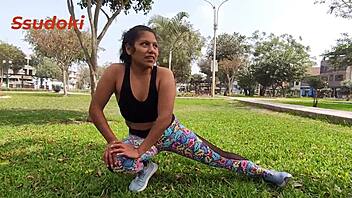 A workout suggestion turned into a steamy encounter at my place with a Latina MILF