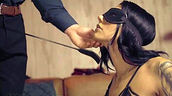 Dane Jones spanks and roughly fucks Adelle Sabelle in lingerie