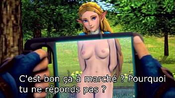 Hentai anime: Zelda-themed petplay with piss and ass play