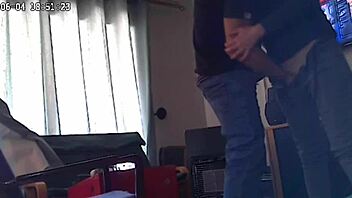 My boyfriend's secret rendezvous with my stepmom captured on hidden camera