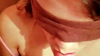 I give a great blowjob to Leo in the bathroom