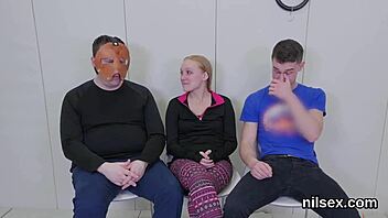 sexy chick undergoes awkward therapy session