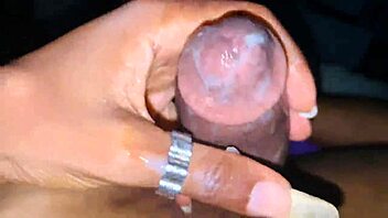 I'm creaming my dick right now, he says while masturbating intensely.