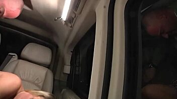 bara brass rides cock in the car