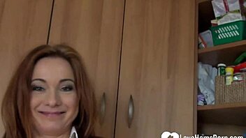 i finger my big tits alone as horny babe