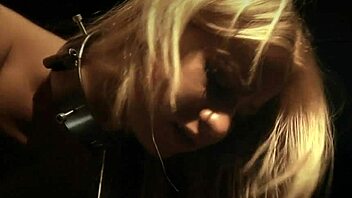 Ever tried bondage? Kinky blonde slut gets used and caged after sucking!