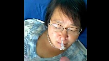 Raccoon Girl Devouring Sperm?