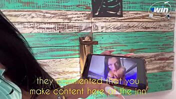 Morena gostosa bangs a stranger from the pousada?