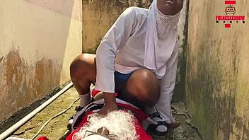 christmas of hot sex, bent over for big cock outdoors, subscribe to red?