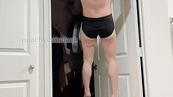 Super Strong Petite 18+ Asian Muscle Girl Nude in Archer Pull-Ups Workout