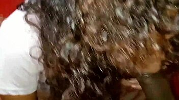 Unbelievable! Cheating Colombiana lies to husband while getting fingered late!