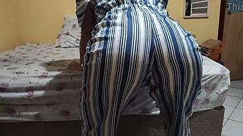 Busty pregnant babe makes you cum with her big natural tits in blowjob