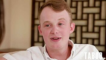 Petite babysitter gives a blowjob to Jimmy Michaels in POV