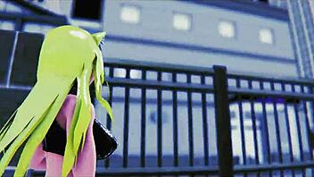 In this hentai anime, the futanari returns with her monster cock to lewd adventures with big tits and ass.