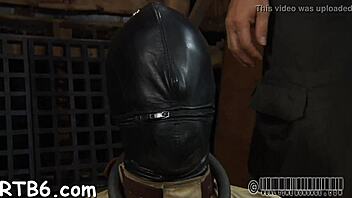Serf's naughty behavior punished by strict headmistress with oral and bondage