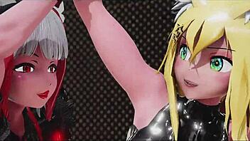 In this hentai anime, the futanari returns with her monster cock to lewd adventures with big tits and ass.