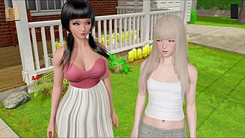 3D cartoon game with big boobs and big cock