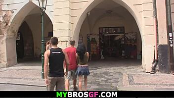 Caught in the act: Czech brunette's infidelity