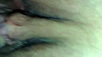 sexy white pussy close up with creampie from white cock