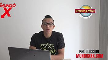 Reporter Fucks Blonde Model With Foot Fetish