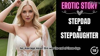 First time bride pleasures her stepfather with a blowjob