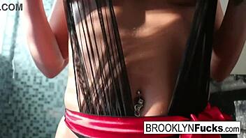 Hot big boobed brooklyn teases with her perfect body, what a sight!