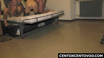 Two bergamo whores compete for alex magni's anal