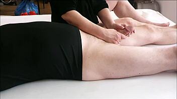 carmen edges huge cumshot with handjob, or will she?