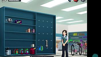 summertime saga busty blonde roxxy in shower