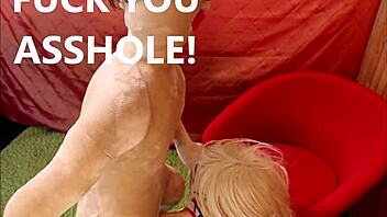 Future sex robot fucks real doll's anus