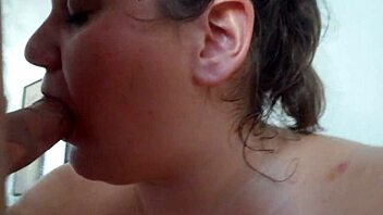 watch this fat girl suck my dick in a homemade deepthroat session