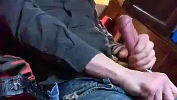 Stroking my hard cock for Bianca in slow motion