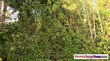 athletic cougar assists teen 18+s in activities