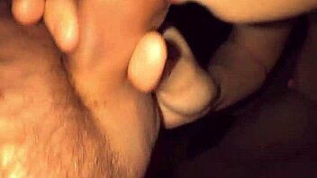 does this old guy really cum on that young beauty's tits and ass?