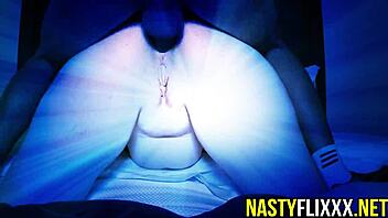 White chick takes big black cock in anal roleplay with mature milf