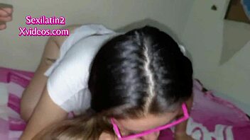 Stepfather fucks stepdaughter quietly in room