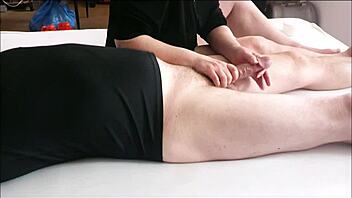 carmen edges huge cumshot with handjob, or will she?