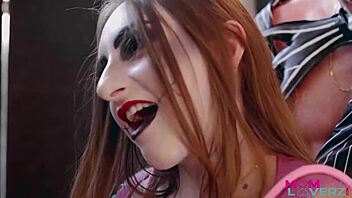 Lexi Luna and Penelope Kay engage in freaky stepfamily fetish with riding and blowjob