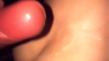 does this old guy really cum on that young beauty's tits and ass?