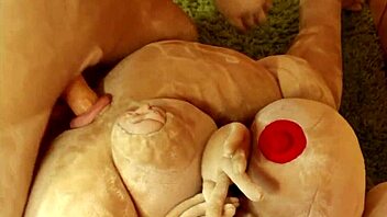 Sex robot fucks terminator doll in anal ass