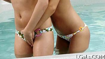 Teen girl tastes herself in this barely legal video