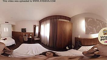 Vr Porn Features Brunette With Big Tits Fucked In Hotel Room.