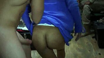 A petite and lovely Arabic girl engages in a steamy webcam session with a Muslim teenager, indulging in some naughty activities